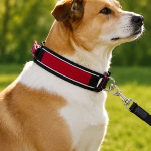 dog wearing breathable mesh muzzle
