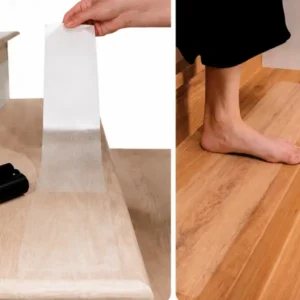 transparent anti slip stair tape installation
