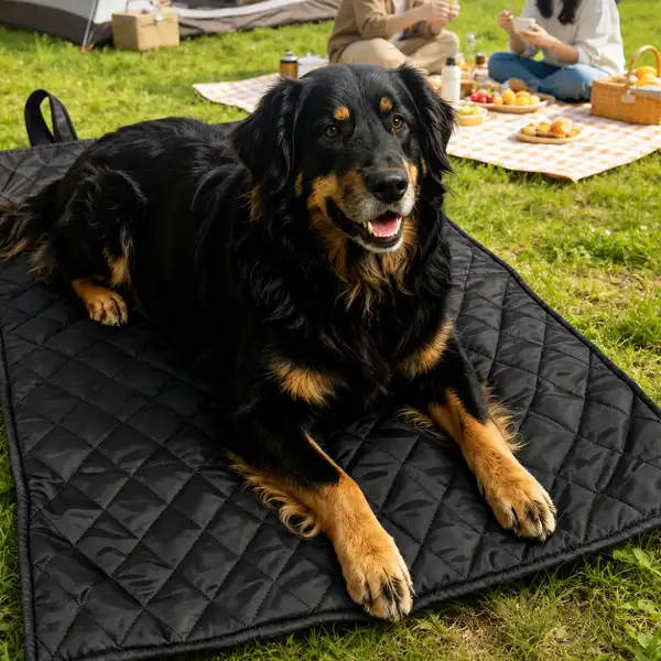 outdoor-dog-mat-portable-pet-resting-pad Uwin Portable outdoor dog mat for pet resting and camping use