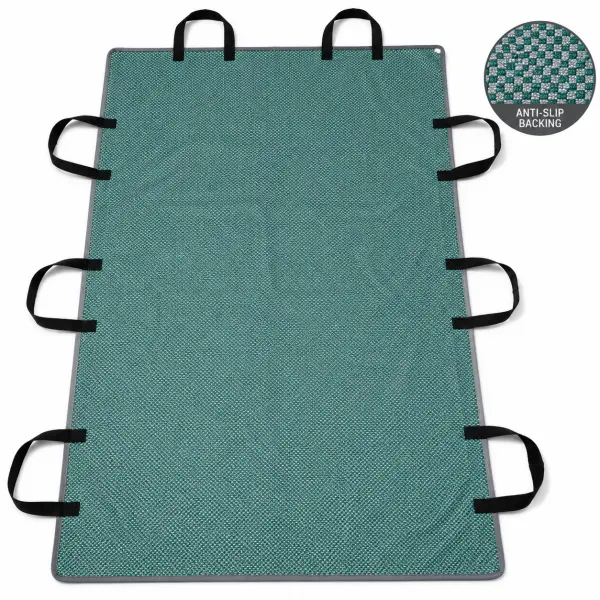 patient turning pad anti slip backing detail