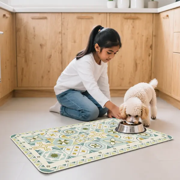 anti fatigue kitchen mat with pet feeding use