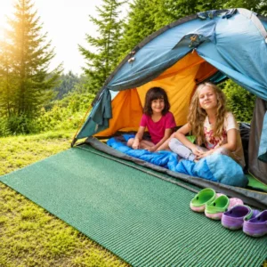 PVC grid outdoor floor mat for camping