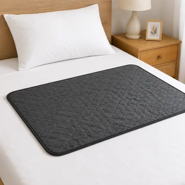 waterproof incontinence bed pad on bed use