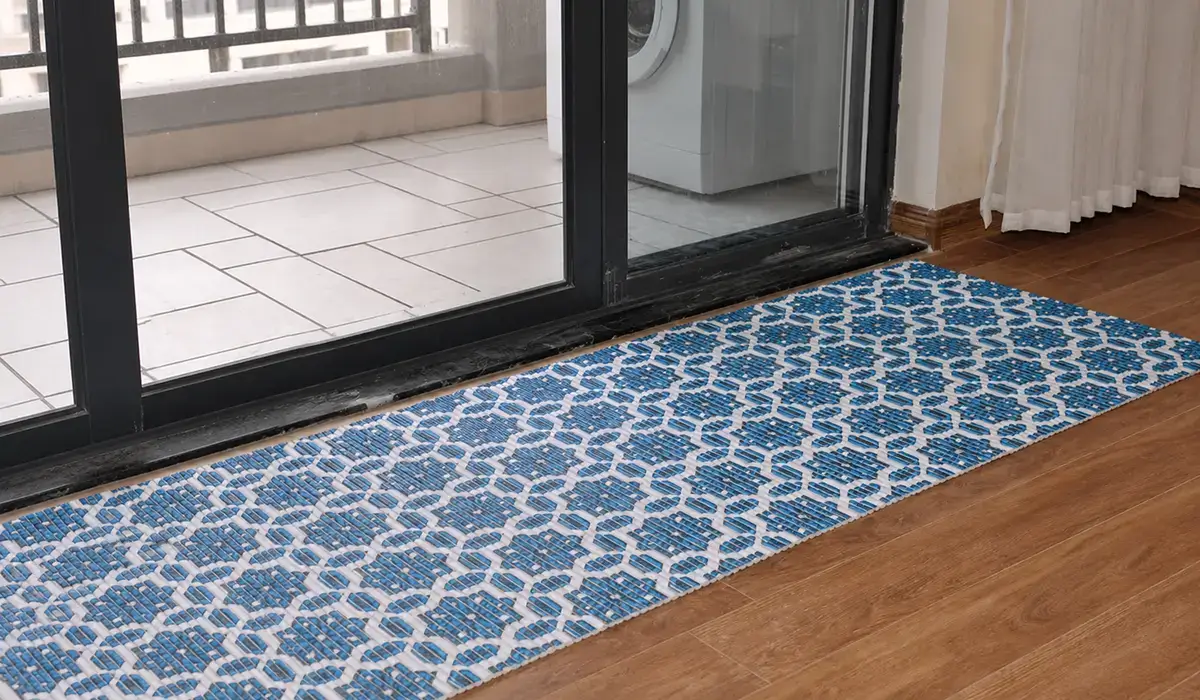 Anti slip mat on doorway