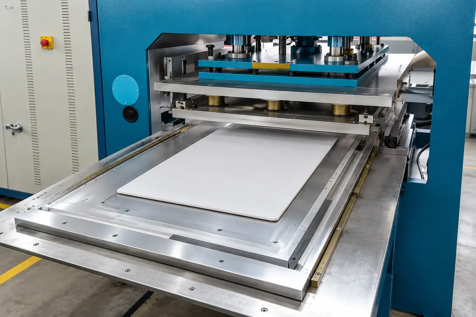 Uwin high-frequency molding equipment for mat production.