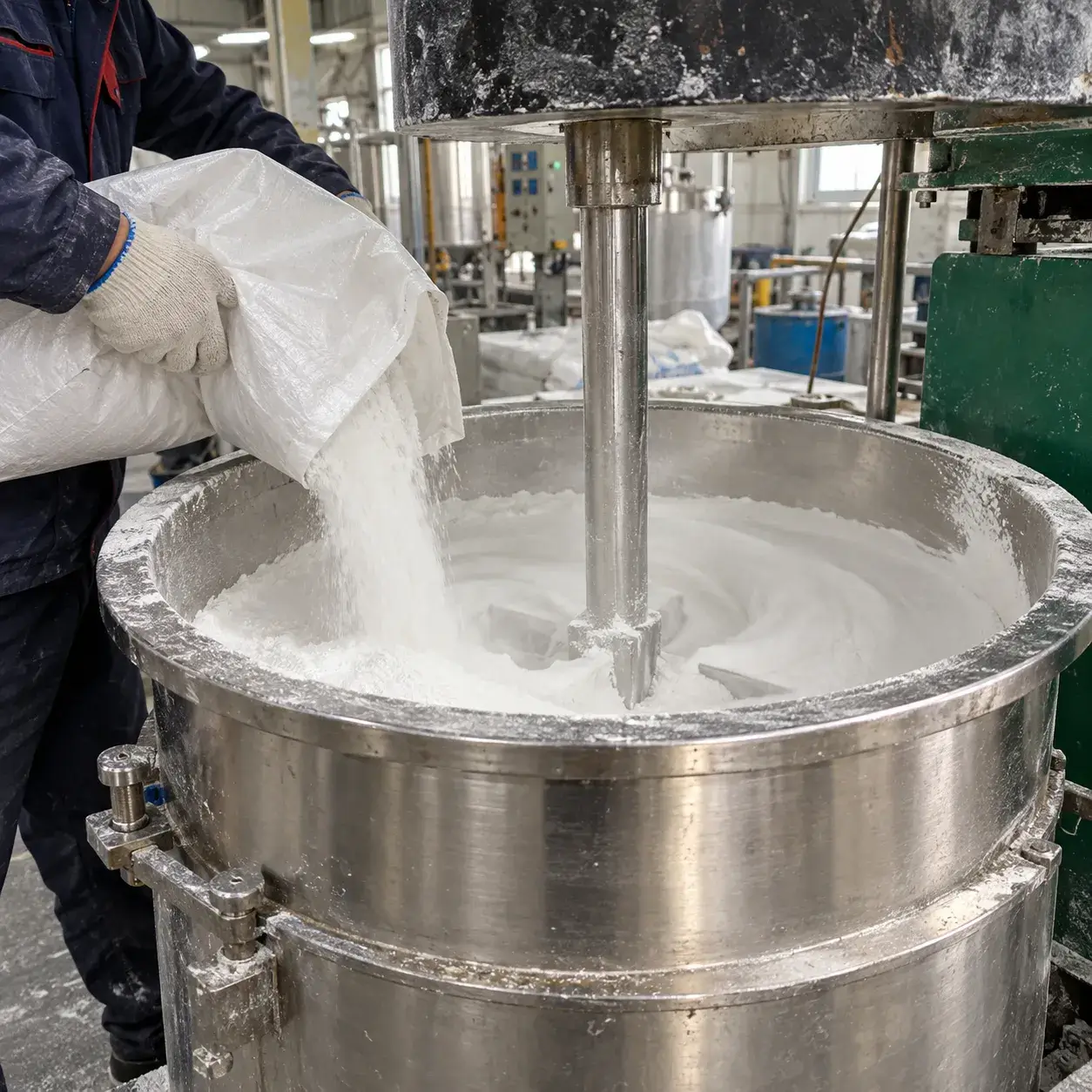 PVC compound mixing process for mesh kitchen mat production
