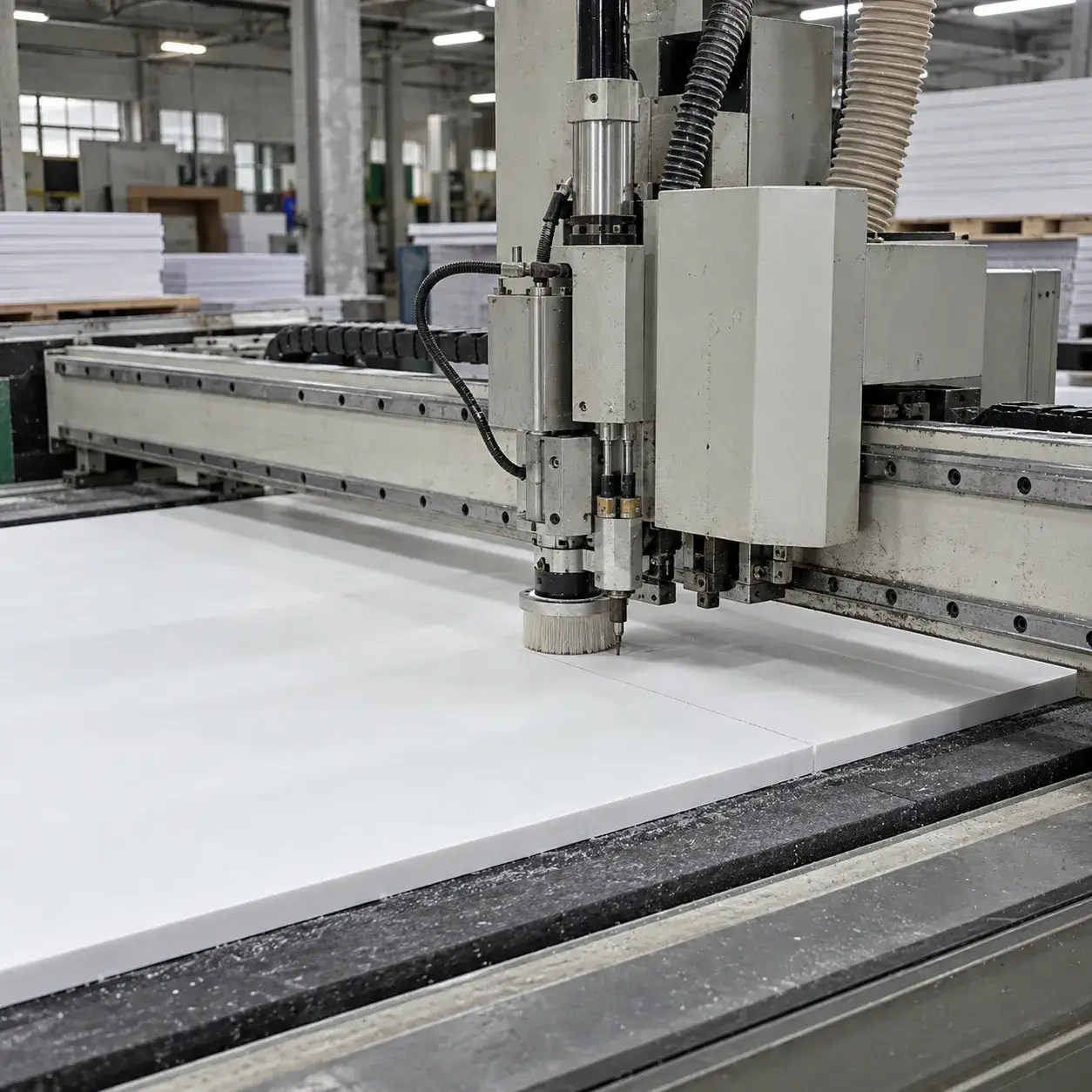 Digital cutting machine cutting foamed kitchen mat material